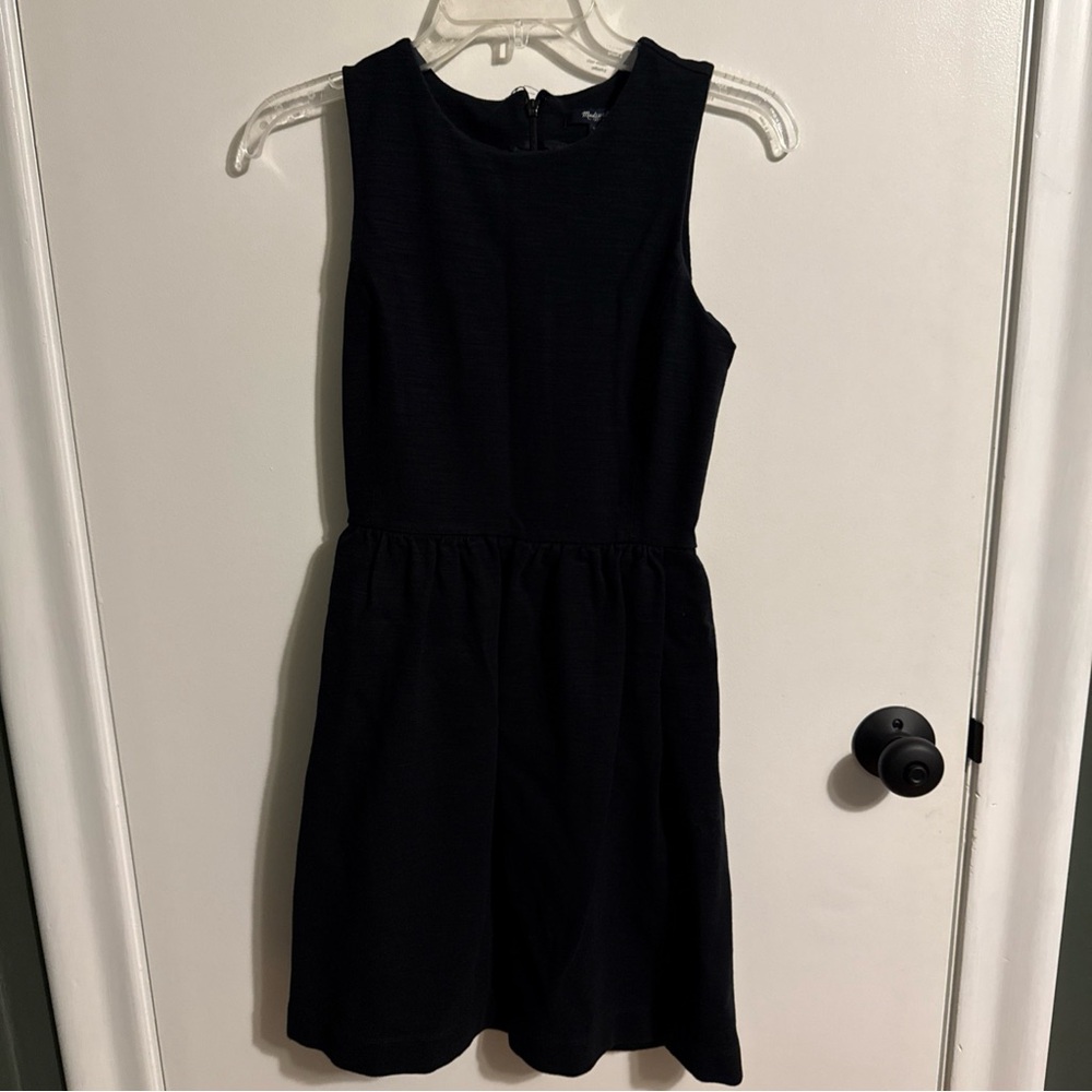 Madewell Women’s Sleeveless A-Line Pocket Workwear Black Dress Size XS